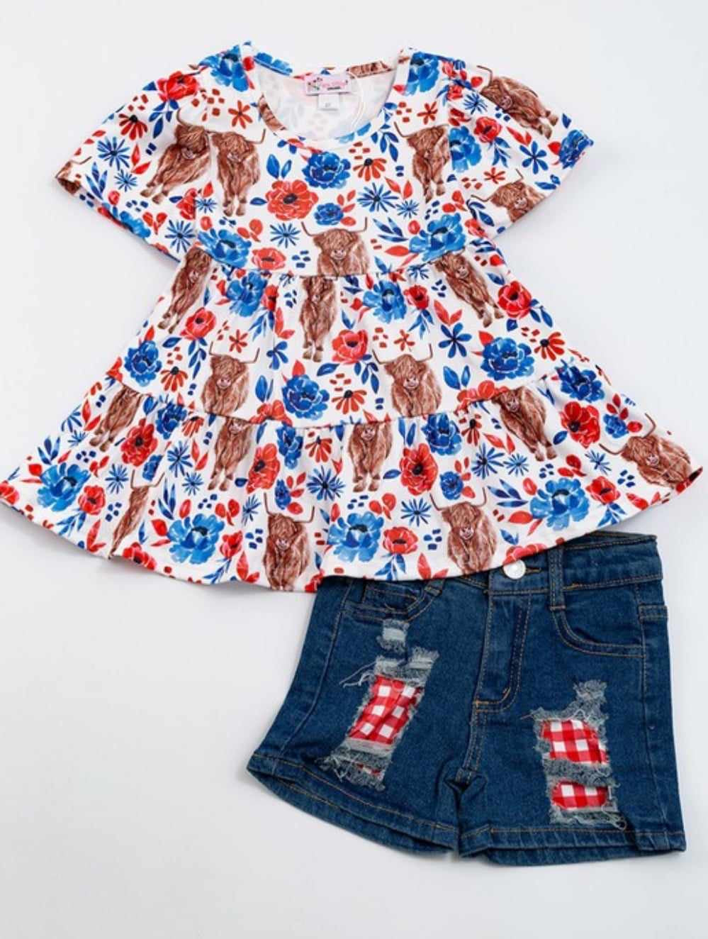 Kid's American Highland Girl Set