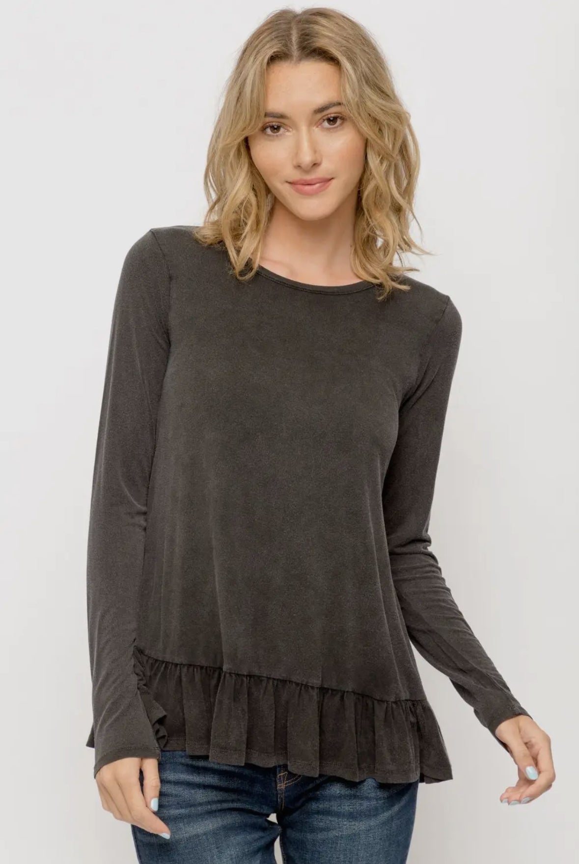 Ruffle Hem Top