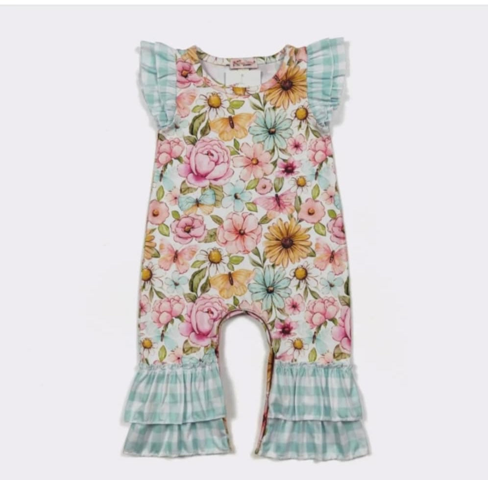 Baby Butterfly Garden Romper