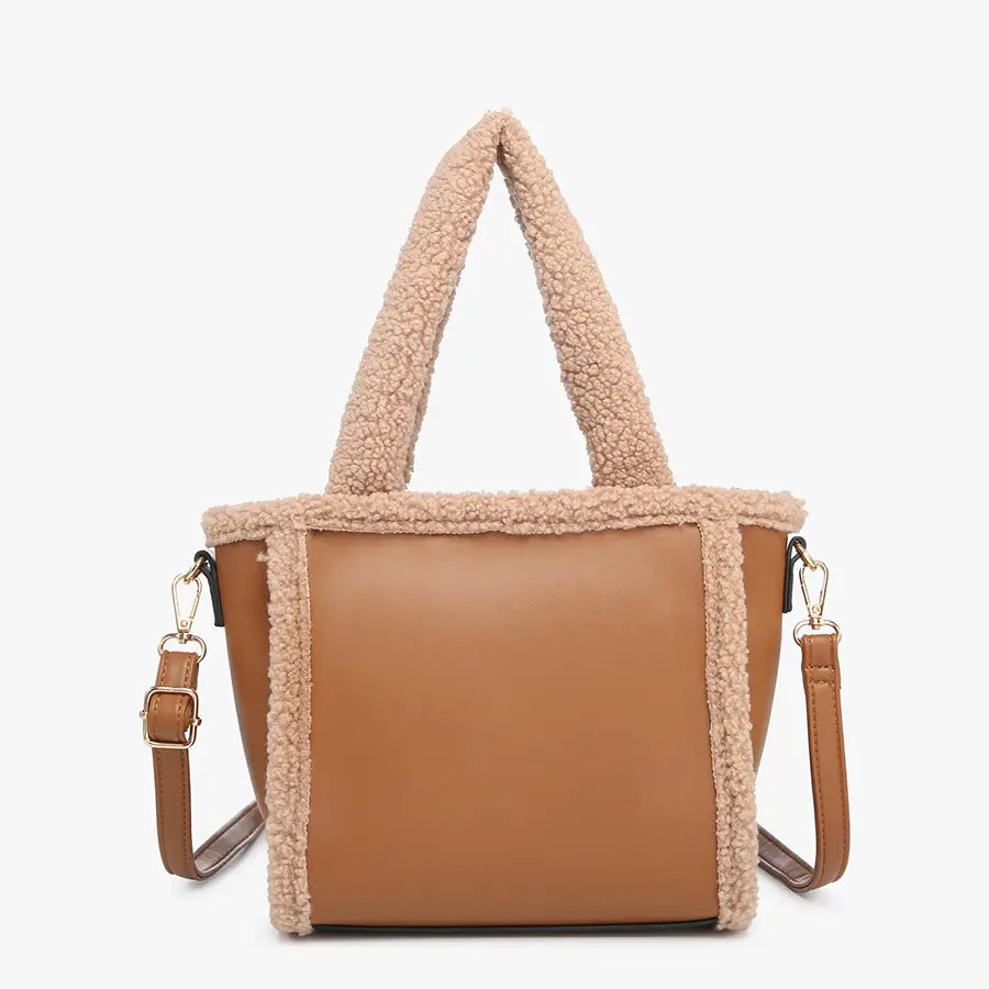 Helsinki Sherpa Trim Satchel/ Crossbody