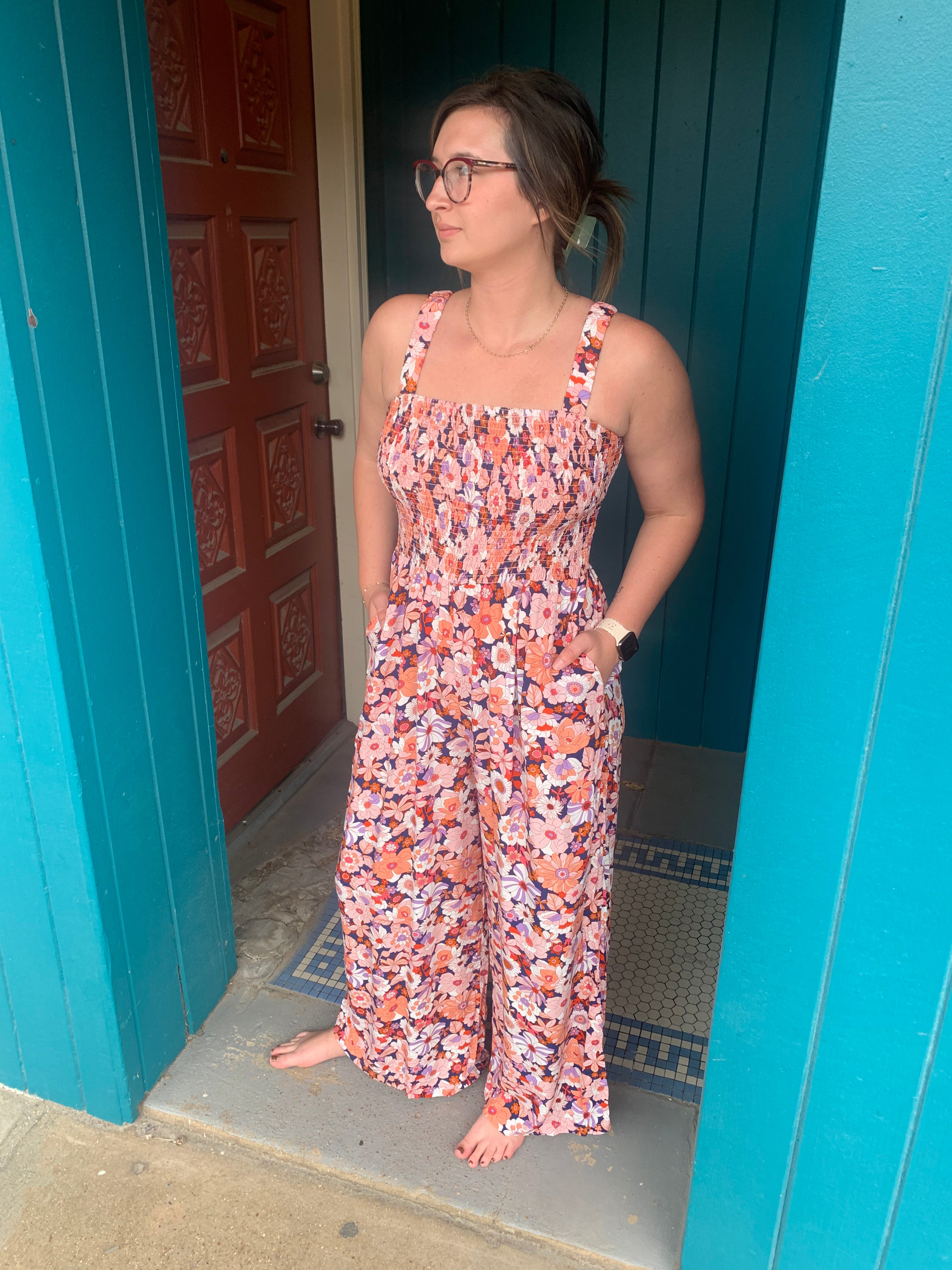 Spring Floral Jumpsuit