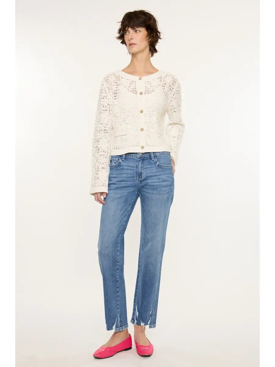 Kancan- Jupiter Mid Rise Crop Straight