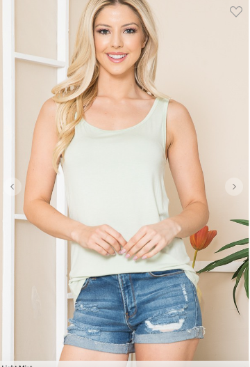 Round Neck Basic Tank