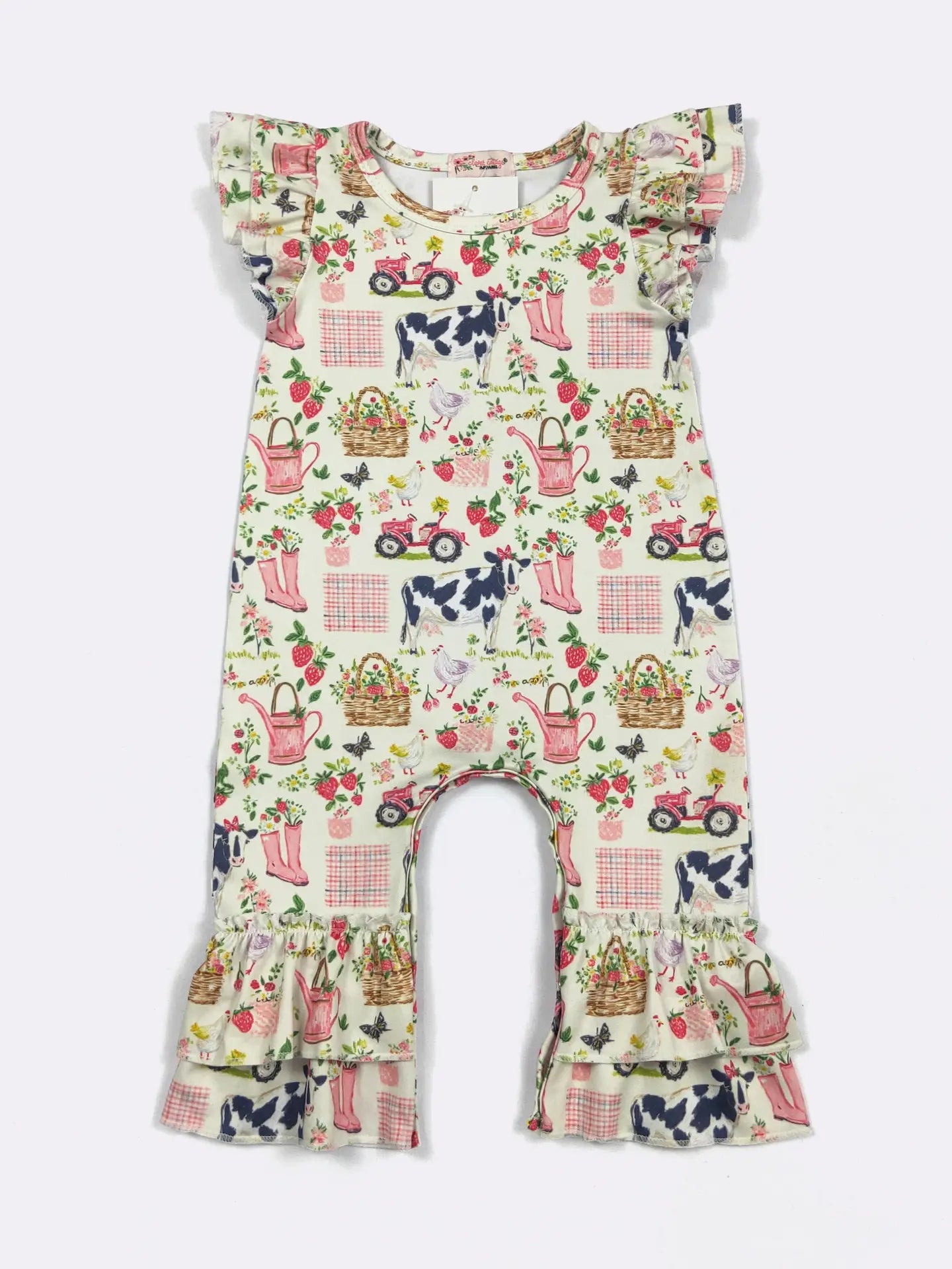 Strawberry Farm Baby Romper