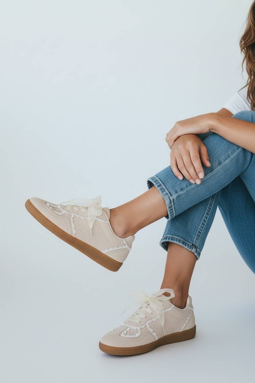 Lace Detail Sneakers