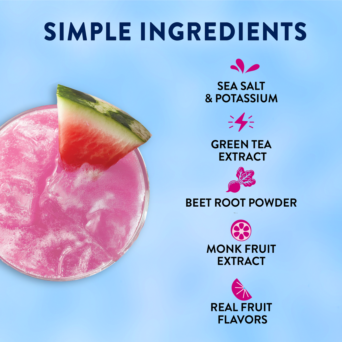 Skinny Mixes Refresher Stix- Watermelon Lime