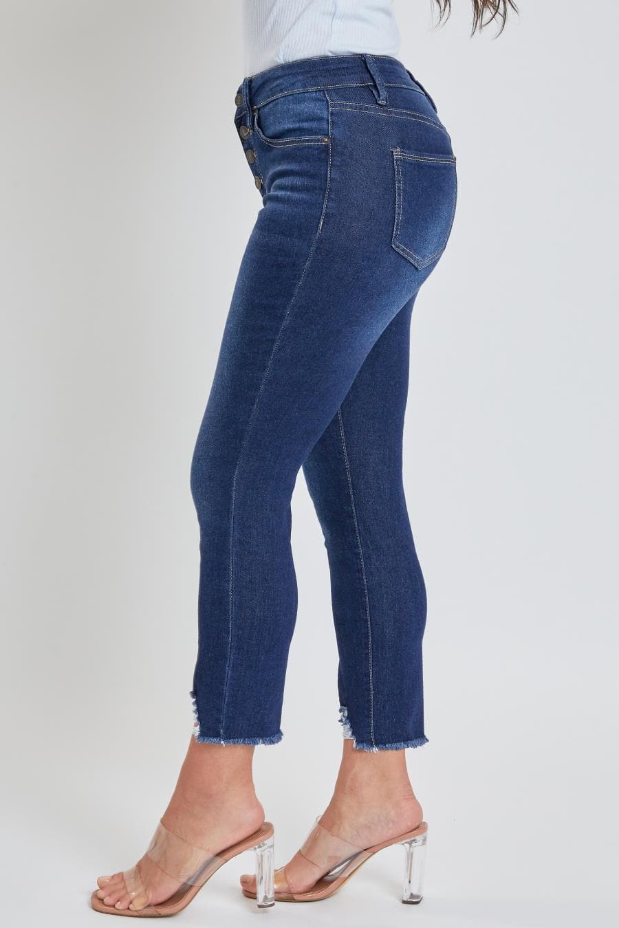 Petite 4 Button Skinny Ankle Sustainable Jean