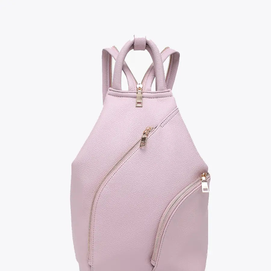Maura Diagonal Zipper Backpack